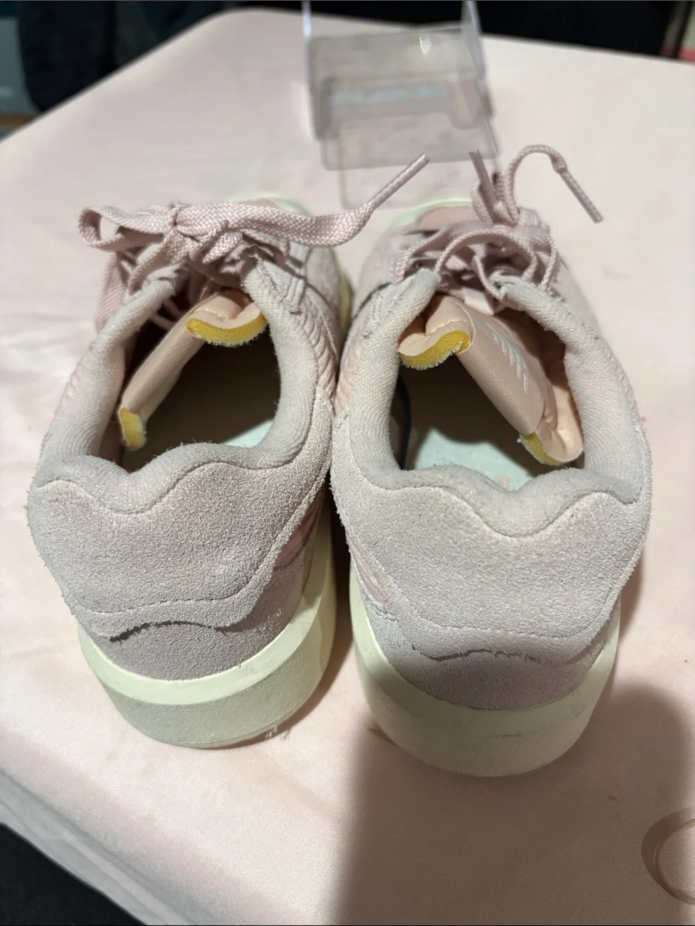 New Balance Pink Suede & Canvas Low-Top Kids Sneakers